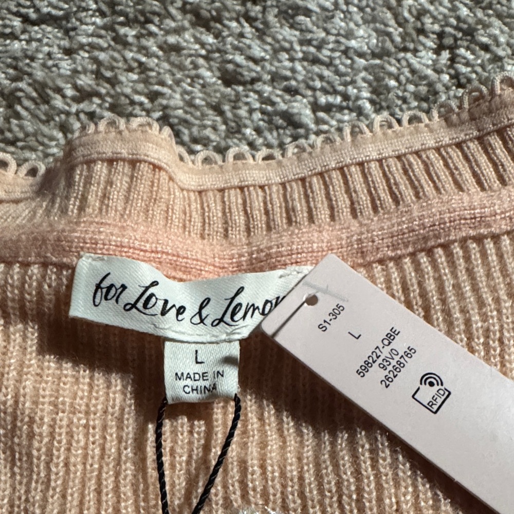 For Love And Lemons Blush Knit Top - Picture 2 of 4